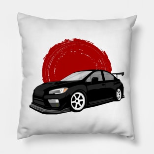 Black Subaru Impreza Pillow