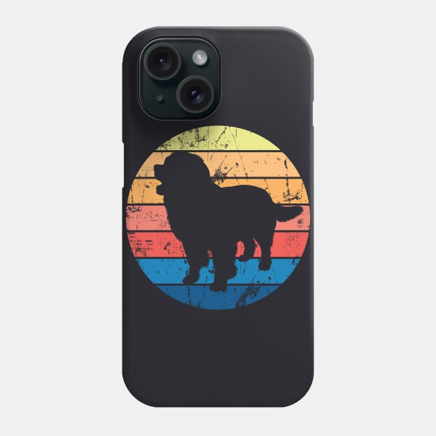 Bernese Mountain Dog retro Design Dog Breed Gift Phone Case by Foxxy Merch