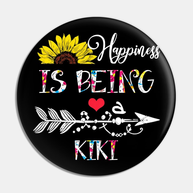 Happiness is being a kiki mothers day gift Pin by DoorTees
