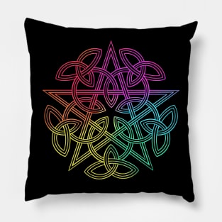 Pentagram. Celtic knot Pillow