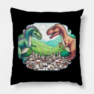 Dinosaur Chess Pillow