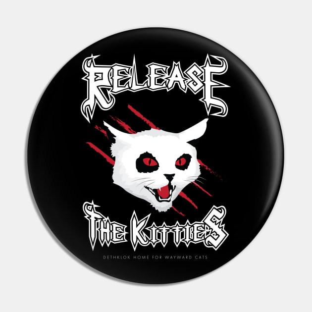 Release the Kitties Pin by patrickkingart