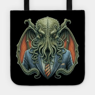 Cthulhu For President USA 2024 Election (Green Cthulhu) Tote