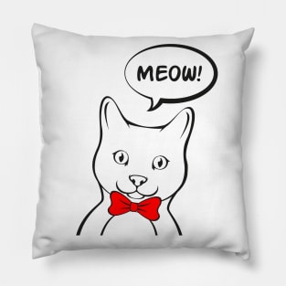 Meow Cat Pillow