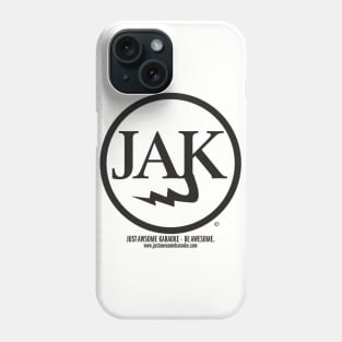 Just Awesome Karaoke - logo (black) Phone Case