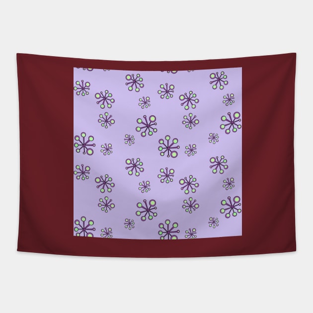 Atomic Purple Tapestry by boingojennie