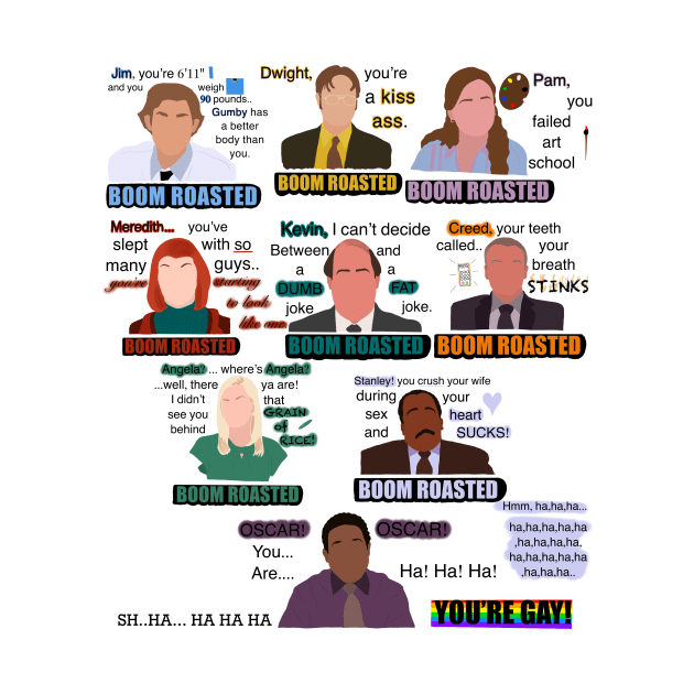 The Office Boom Roasted Scene by JadesCanvas