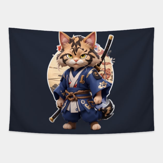 Cute Cat Tapestry by AnySue