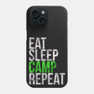 Eat Sleep Camp Repeat Camper Phone Case