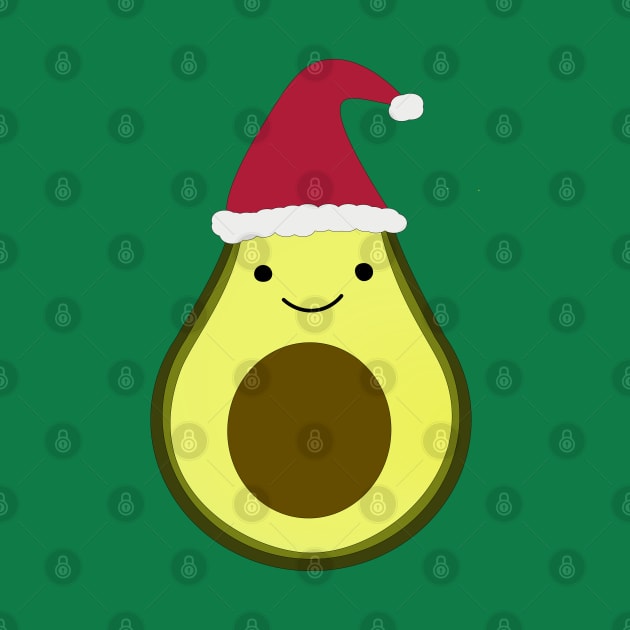 Santa Avocado by Hedgie Designs