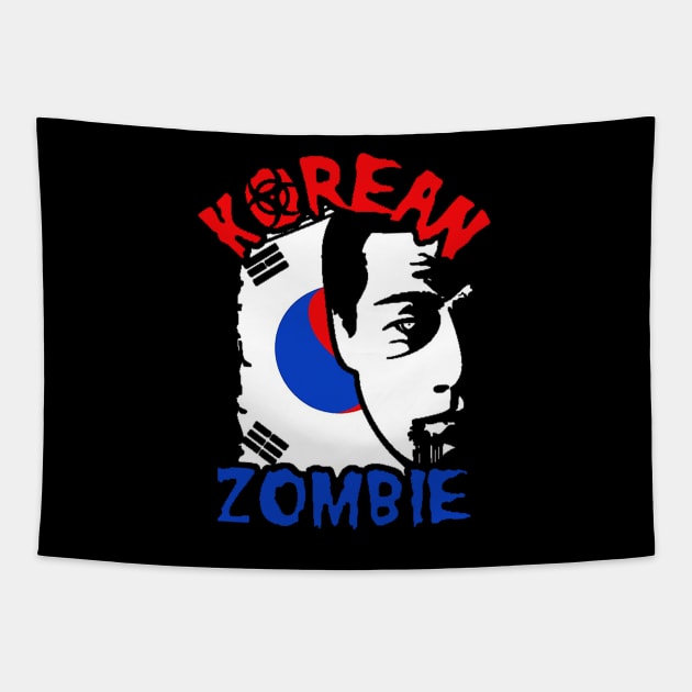 korean zombie Gladiator Tapestry by WikiDikoShop