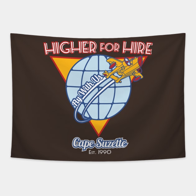 Higher for Hire Tapestry by Nazonian