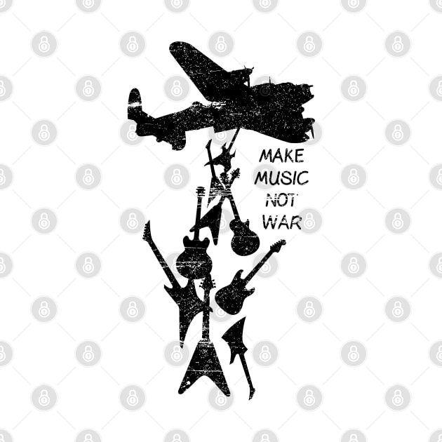 Make Music Not War by Hetsters Designs