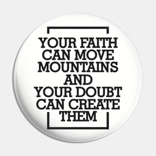 About Faith Pin