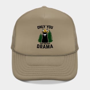 The Original Only You Can Prevent Drama Llama Smokey Bear Parody Hat