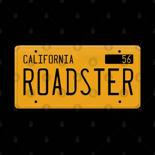 Roadster California Yellow License Plate by hotroddude