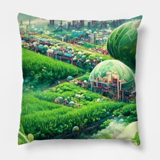 Vegan Green Cities Pillow