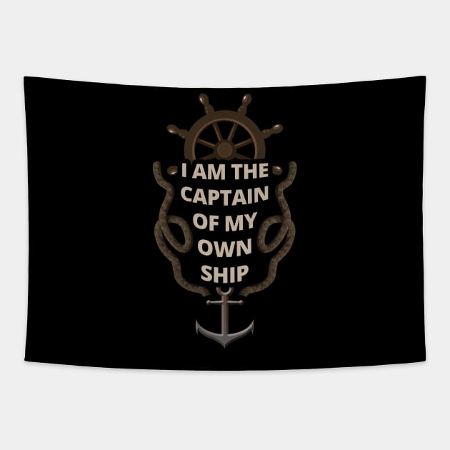 Seaman and The Captain of My Own Ship - Seafarer Tapestry by tatzkirosales-shirt-store