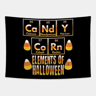 Candy Corn Periodic Table of Elements design Tapestry