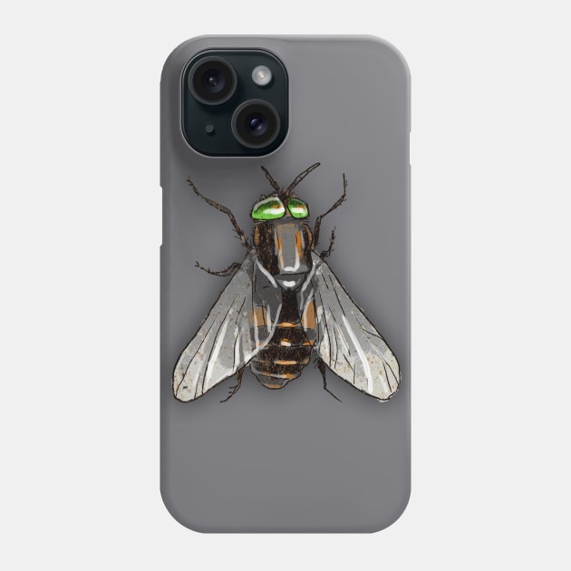 Bugs-3 Housefly Phone Case by Komigato