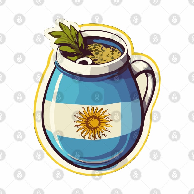 Yerba Mate Argentina Flag by MonkaGraphics