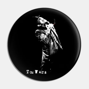 Retro Portrait Tom Waits Pin