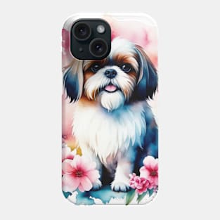 Shih Tzu - Cute Dog watercolor Phone Case