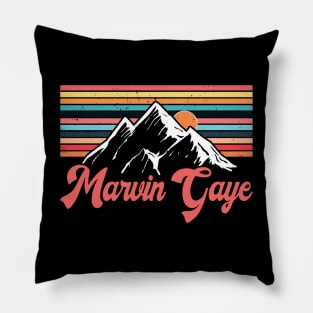 Graphic Lovely Marvin Name Flowers Retro Vintage Styles Pillow