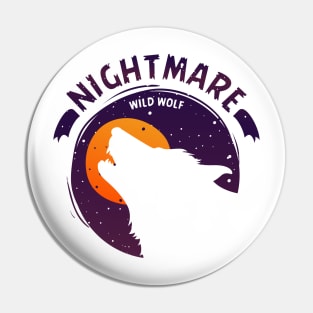 Nightmare Wild Wolf Pin