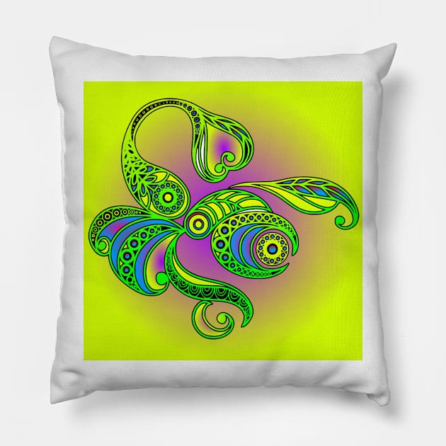 Paisley 072 (Style:2) Pillow by luminousstore