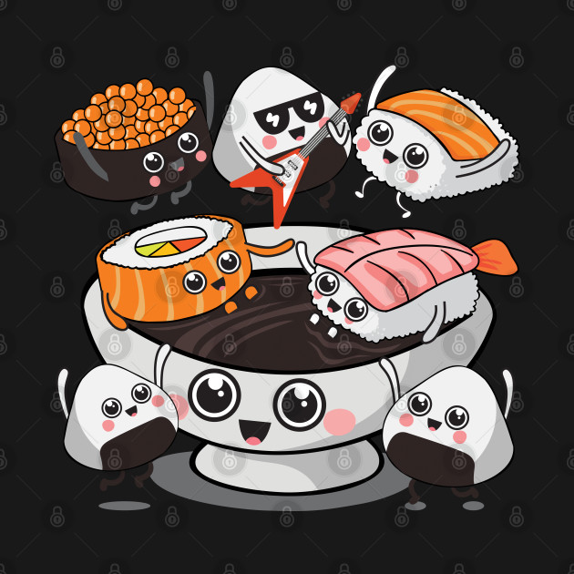 Sushi Rock!!! - Sushi - T-Shirt