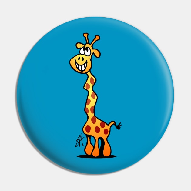 Joyful giraffe Pin by Cardvibes