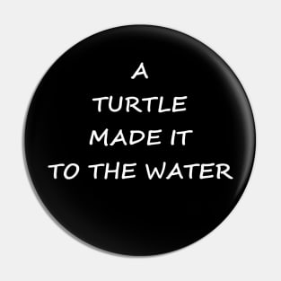 Save the turtles Pin