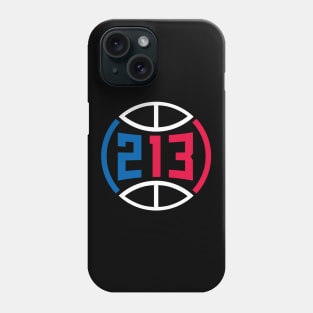 (213) LA BALL - Black Phone Case