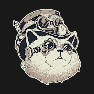 Steampunk Doctor Cat Retro Look T-Shirt