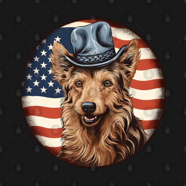 Patriotic Australian Terrier by NatashaCuteShop