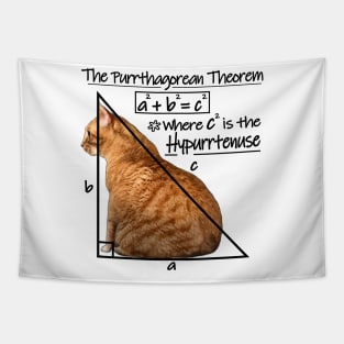 The Purrthagorean Theorem to find the hypurrtenuse Tapestry