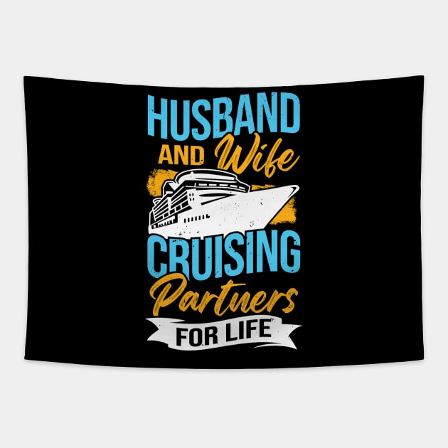 Husband And Wife Cruising Partners For Life Tapestry by Dolde08
