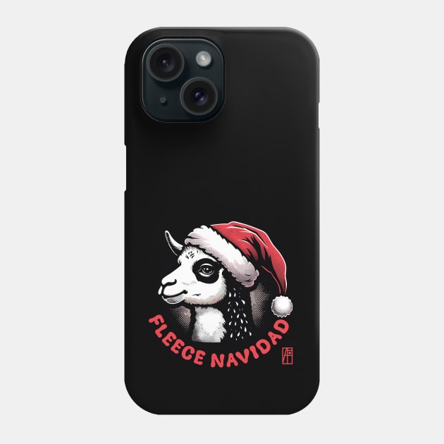 Fleece Navidad - Lama - Funny Christmas - Xmas - Happy Holidays Phone Case by ArtProjectShop