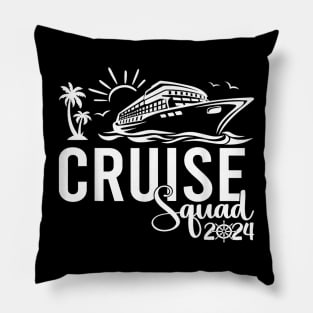 Cruise Squad 2024 Vacation Matching Family Pillow