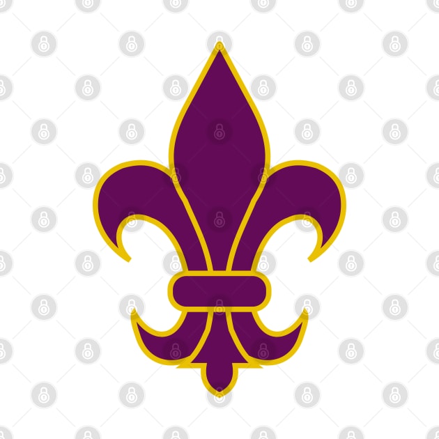 Fleur de lis (purple) by PabloDeChenez