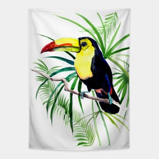 Toucan, Jungle tropical design illustration, Tapestry