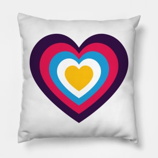 Poly Pride Hearts - Heartception  - (New Pride Colors!) Pillow