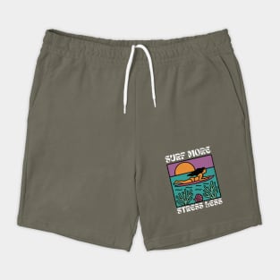 Surf More Stress Less - Dark Shorts