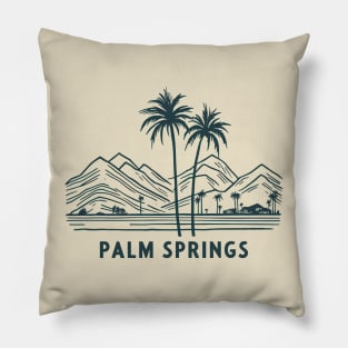 Palm Springs Retro Pillow