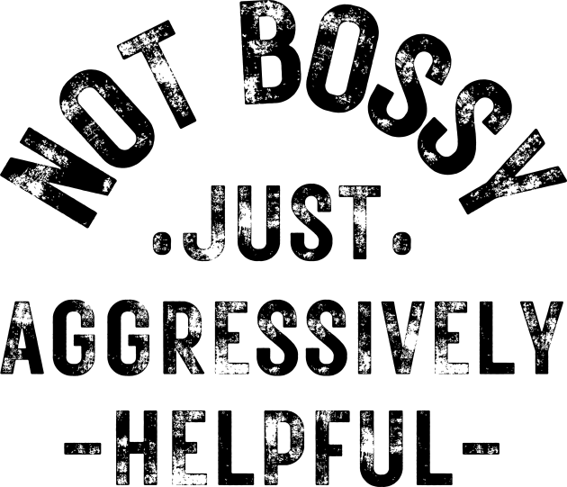 not bossy just aggressively helpful Kids T-Shirt by HandrisKarwa