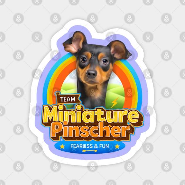 Miniature Pinscher Magnet by Puppy & cute