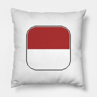 flag of indonesia Pillow