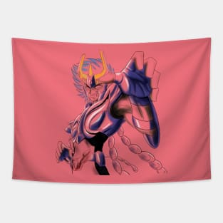 ikki the phoenix saint in immortal myth cloth in saint seiya art ecopop Tapestry