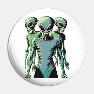 Alien Abductees Pin